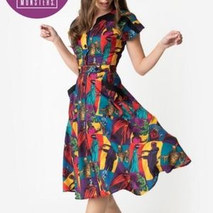 Unique Vintage Universal Classic Monster Dress
